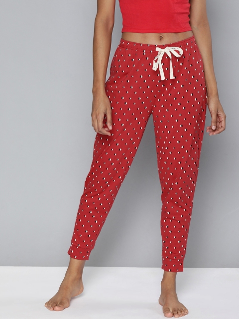 

Chemistry Women Red Printed Lounge Pants