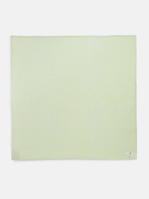 

Keebee Infants White & Green Striped Organic Cotton Sustainable Muslin Swaddle