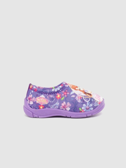 

YK Disney Girls Purple & Pink Floral Printed Slip-On Sneakers