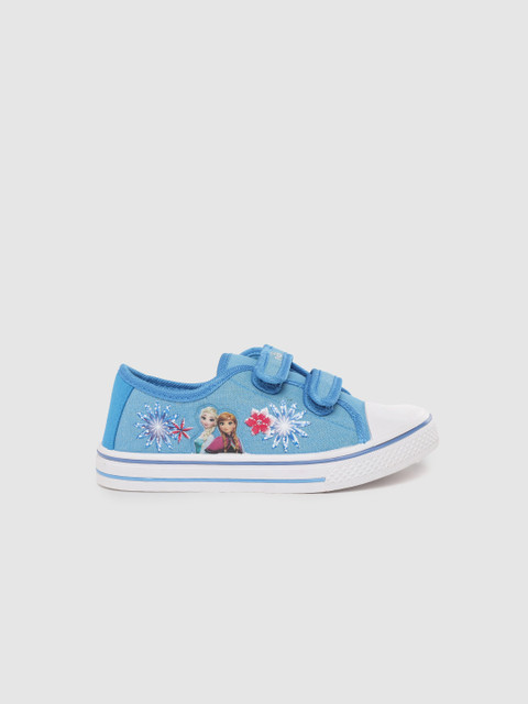 

YK Girls Blue Shimmer Anna & Elsa Printed Sneakers