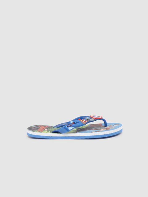 

YK Marvel Boys Blue & Red Avengers Print Thong Flip-Flops