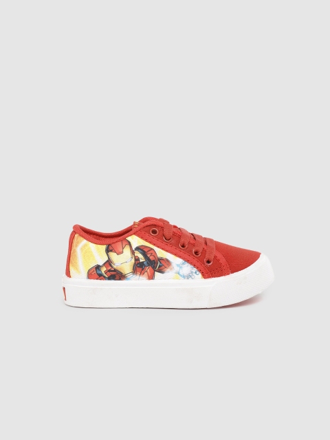 

YK Marvel Boys Red & Yellow Iron Man Print Sneakers