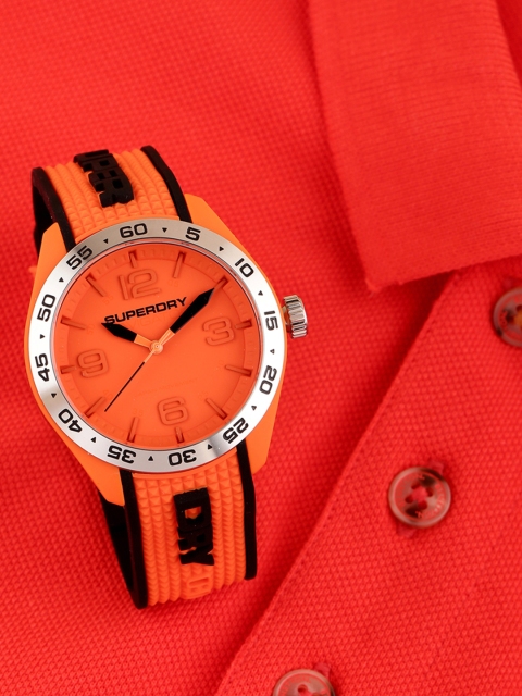 

Superdry Men Orange Analogue Watch SYG213O