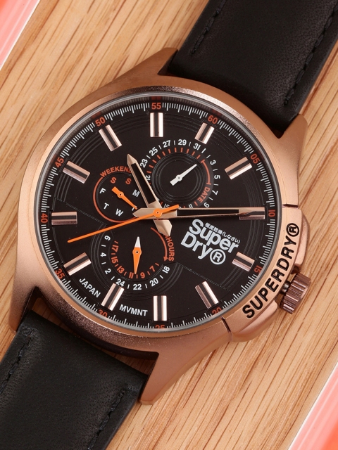 

Superdry Men Black Analogue Watch