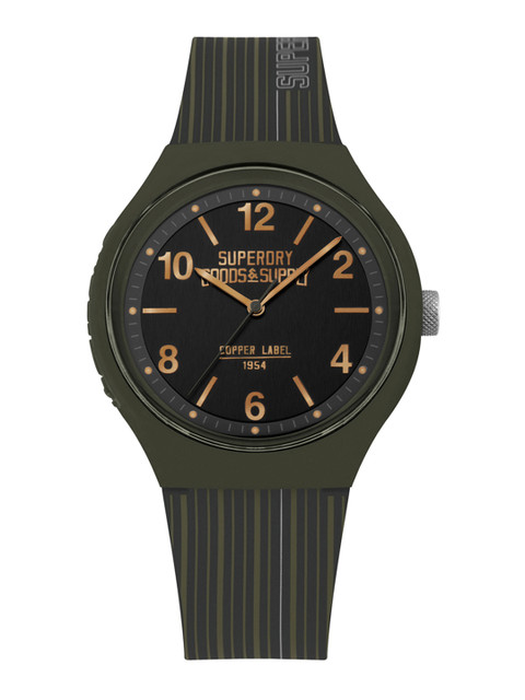 

Superdry Men Black & Green Analogue Watch SYG252N