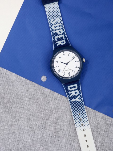 

Superdry Men White & Blue Analogue Watch SYG224U