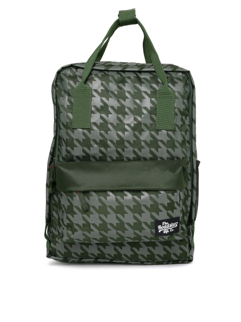 

Roadster Unisex Olive Green Printed Backpack