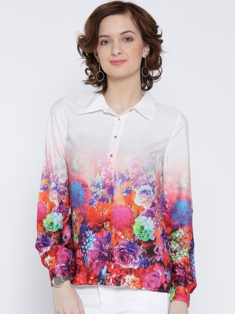 

Vero Moda Multicoloured Polyester Floral Print Shirt, Multi