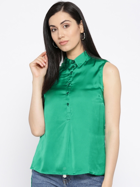 

Vero Moda Green High-Low Top