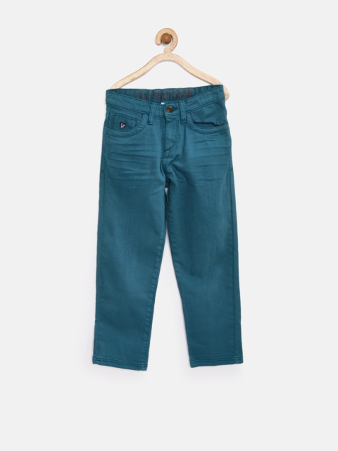 

U.S. Polo Assn. Kids Boys Teal Blue Stretchable Jeans