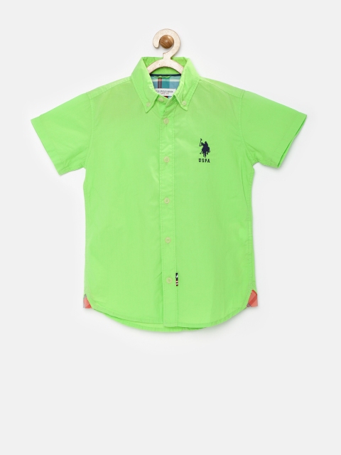 

U.S. Polo Assn. Kids Boys Green Shirt