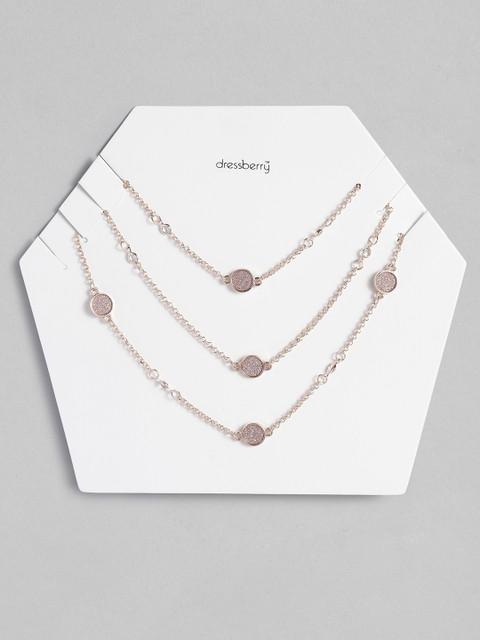 

DressBerry Rose Gold-Plated Layered Chain