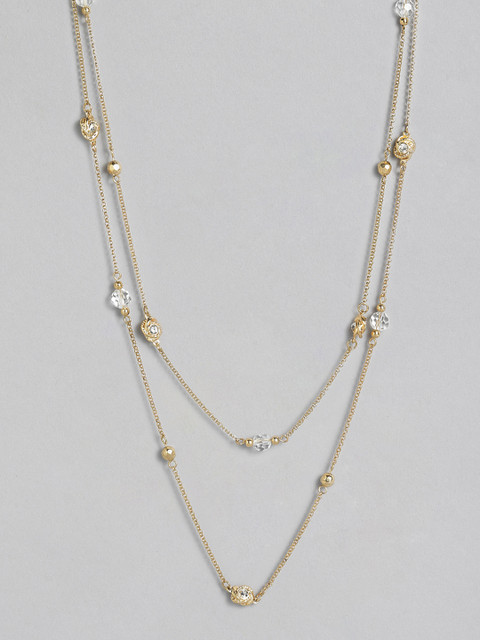 

DressBerry Gold-Plated Studded Layered Chain