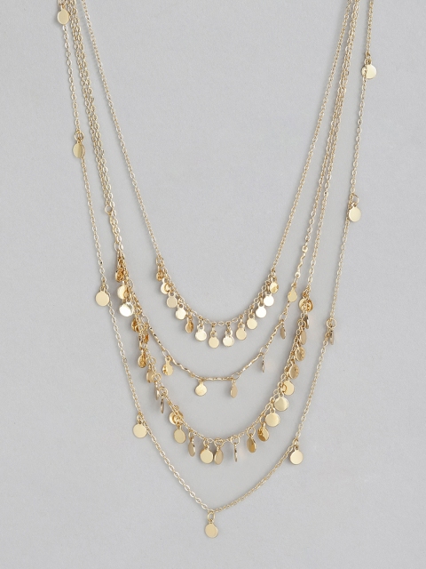 

DressBerry Gold-Toned Multi-Layered Necklace