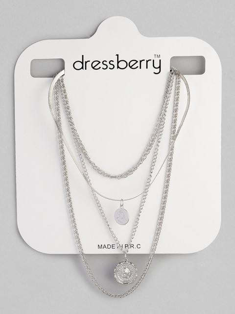 

DressBerry Women Silver-Plated Layered Necklace