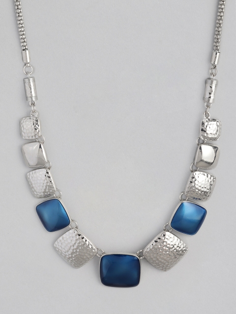 

DressBerry Women Silver-Plated & Blue Necklace