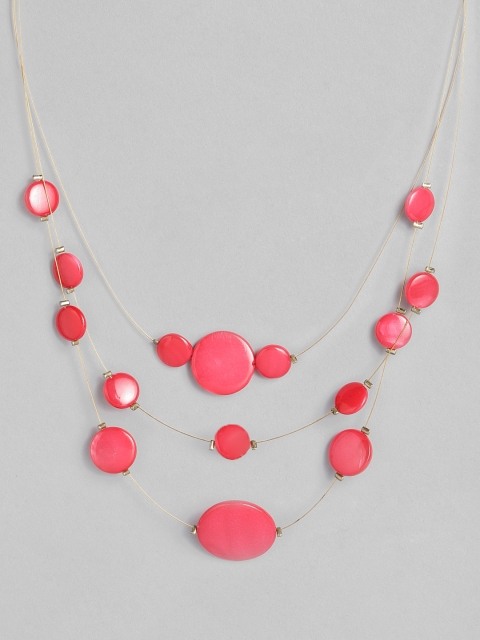 

DressBerry Red Beaded Layered Necklace