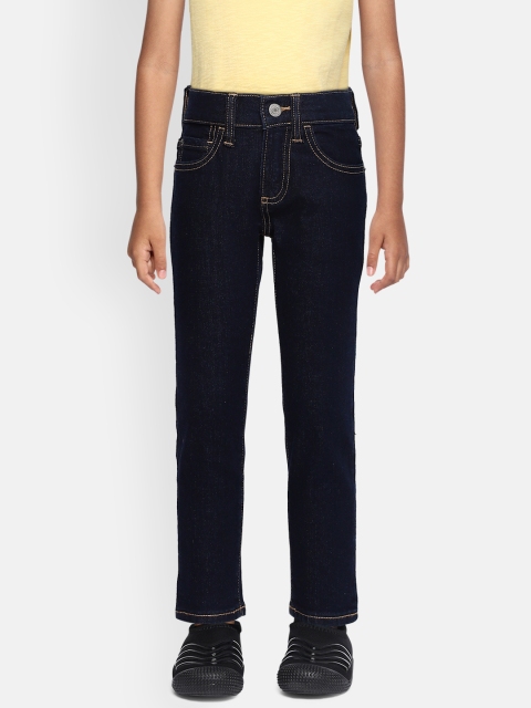 

GAP Boys Navy Blue Skinny Fit Mid-Rise Clean Look Stretchable Jeans