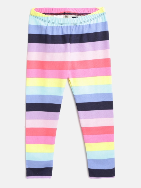 

GAP Infant Girls Multicoloured Candy Striped Ankle Length Leggings, Multi