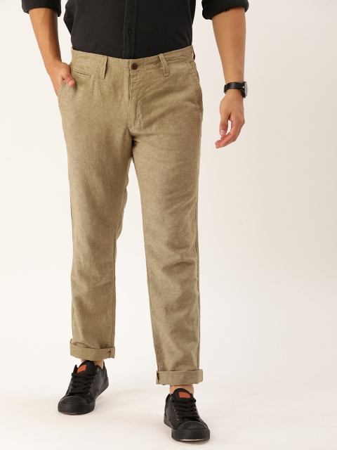 

GAP Men Khaki Slim Fit Solid Regular Trousers