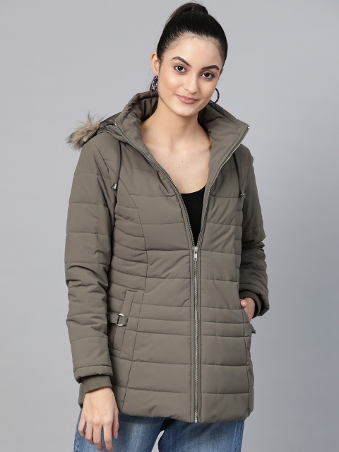 

Fort Collins Women Grey Solid Lightweight Hooded Parka Jacket