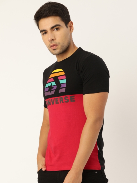 

Converse Men Red & Black Printed Round Neck T-shirt