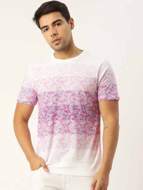

Converse Men Red & White Print with Ombre Effect Round Neck T-shirt