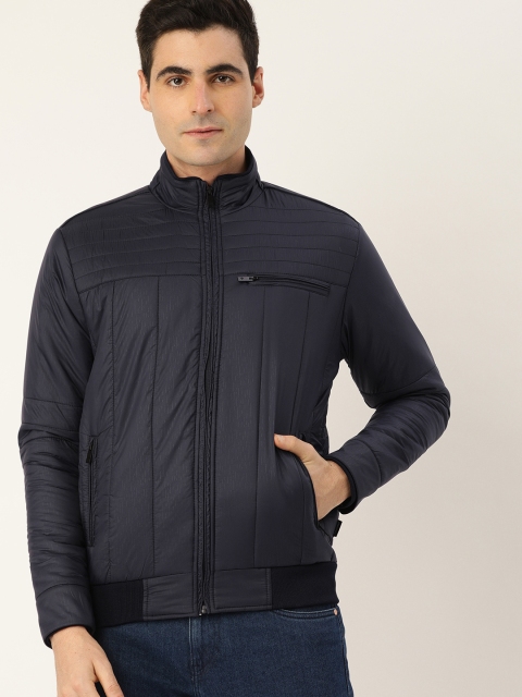 

Converse Men Navy Blue Printed Bomber Jacket