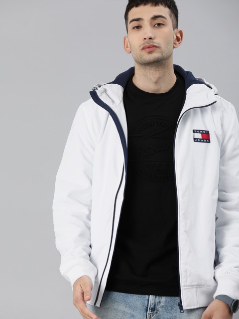 

Tommy Hilfiger Men White Solid Open Front Jacket