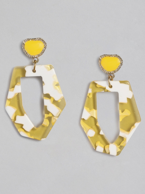 

DressBerry Yellow Contemporary Drop Earrings