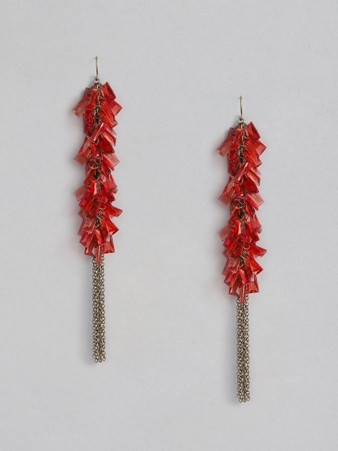 

DressBerry Red Contemporary Drop Earrings