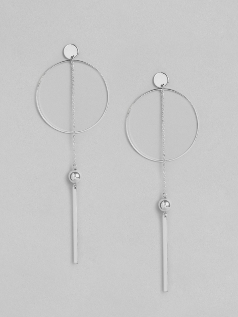 

DressBerry Silver-Plated Contemporary Drop Earrings