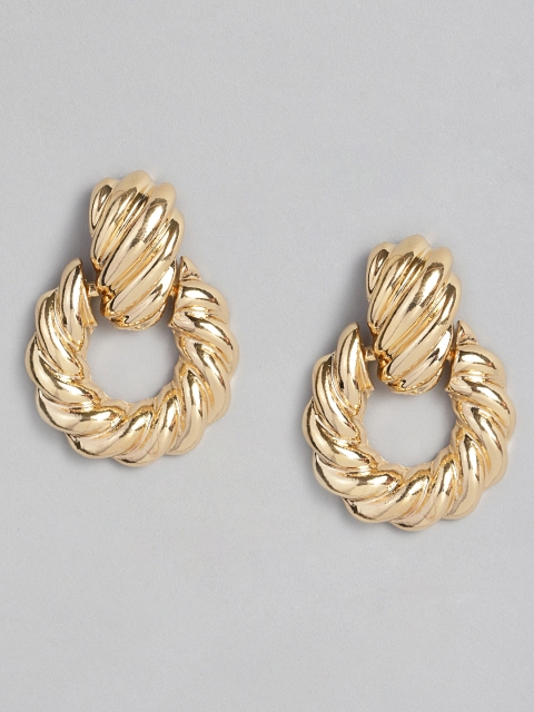 

DressBerry Gold-Toned Classic Drop Earrings