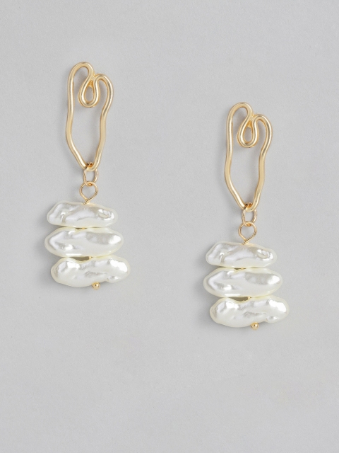 

DressBerry Gold-Toned Quirky Drop Earrings