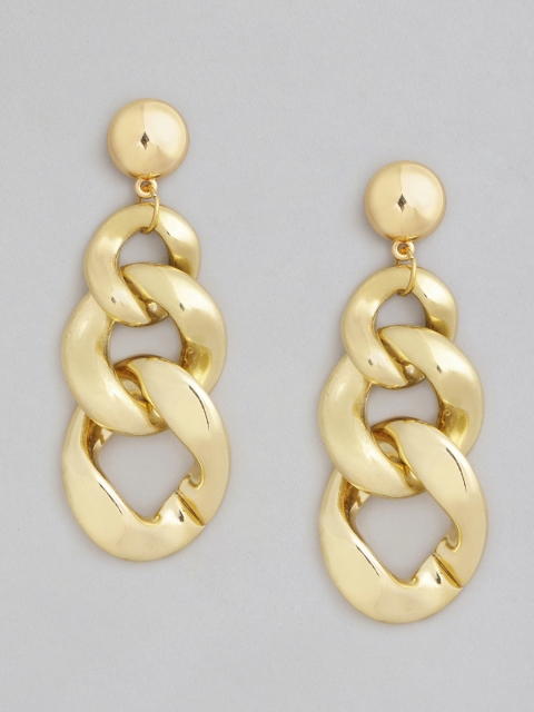 

DressBerry Gold-Toned Classic Drop Earrings