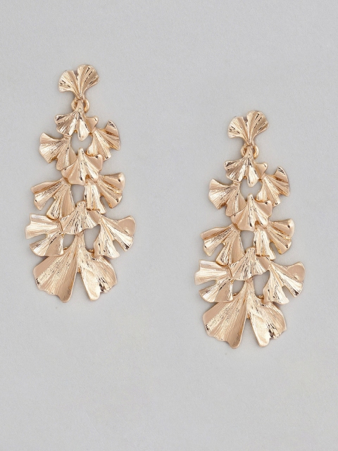 

DressBerry Gold-Toned Contemporary Drop Earrings