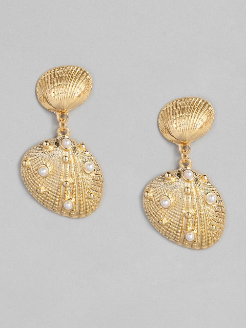 

DressBerry Gold-Toned Classic Drop Earrings