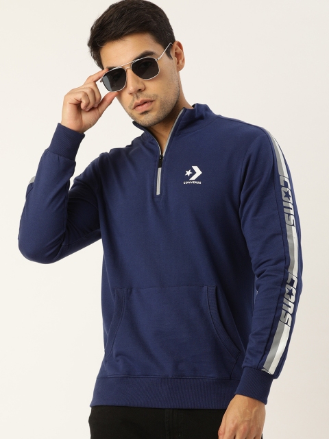 

Converse Men Navy Blue Solid Sweatshirt