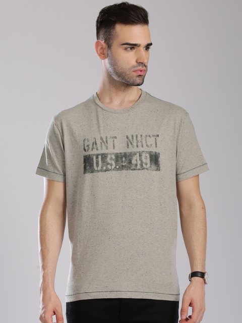 

GANT Grey Melange Printed T-shirt