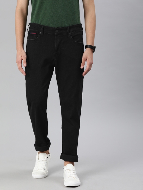 

Tommy Hilfiger Men Black Ryan Straight Fit Mid-Rise Clean Look Stretchable Jeans