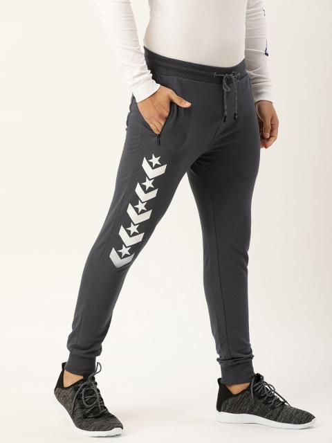 

Converse Men's Grey and White Printed Track Pants