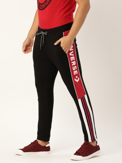 

Converse Men's Black Printed Track Pants
