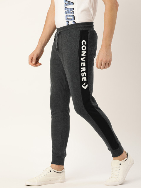 

Converse Men Grey Printed Slim Fit Joggers