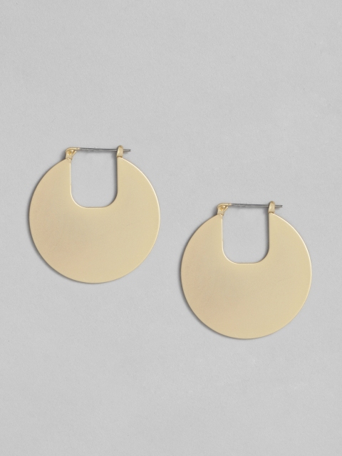 

DressBerry Gold-Toned Circular Hoop Earrings