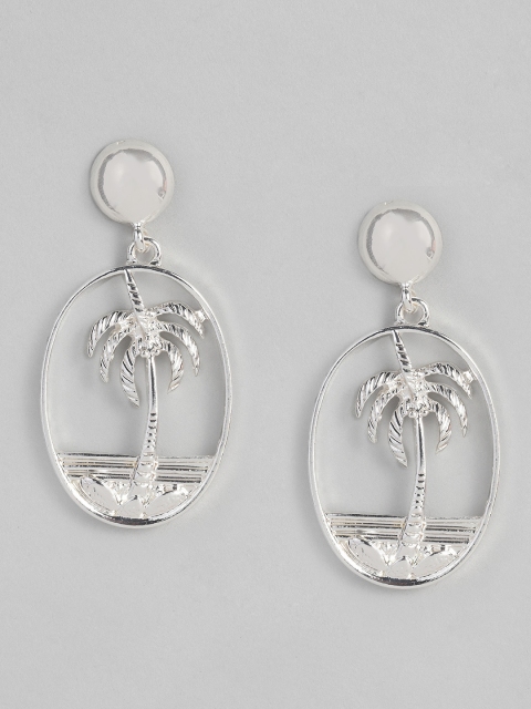

DressBerry Silver-Plated Contemporary Drop Earrings