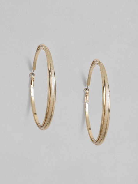 

DressBerry Gold-Plated Circular Hoop Earrings