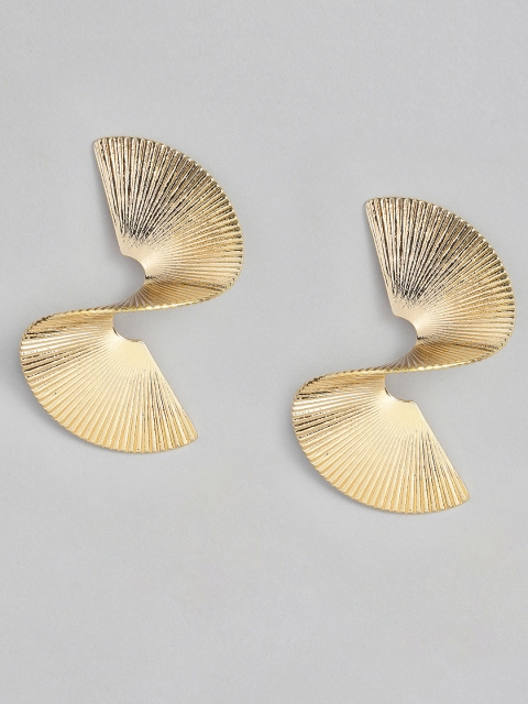 

DressBerry Gold-Plated Contemporary Drop Earrings