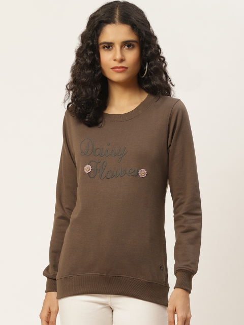 

Duke Women Brown Printed Sweatshirt