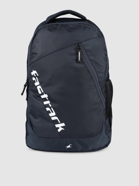 

Fastrack Men Navy Blue Brand Logo Backpack