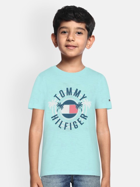 

Tommy Hilfiger Boys Blue Printed Round Neck T-shirt